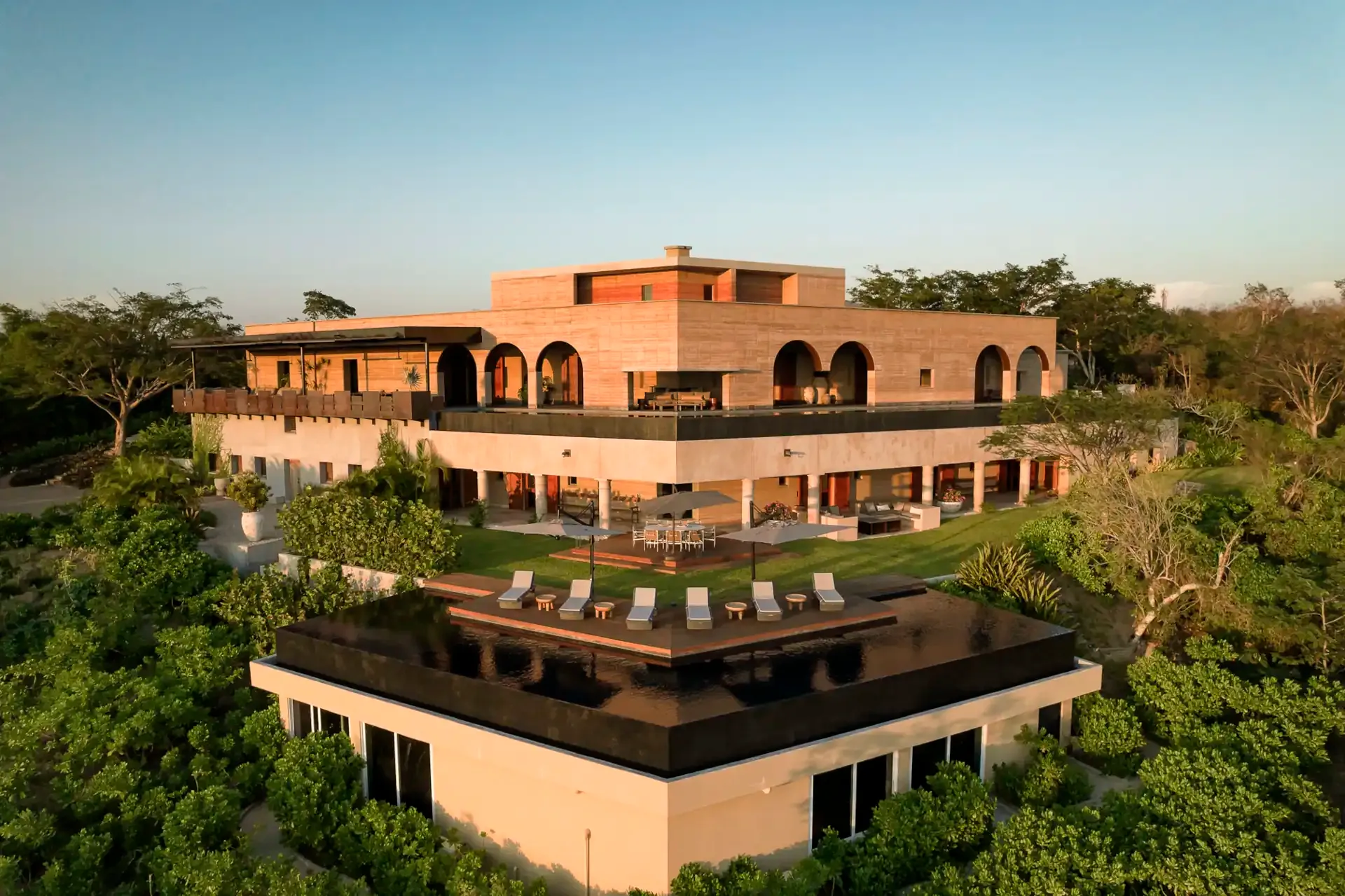 Casa Atalaya, a rental villa in Costa Careyes, set in forested hills on the Costalegre