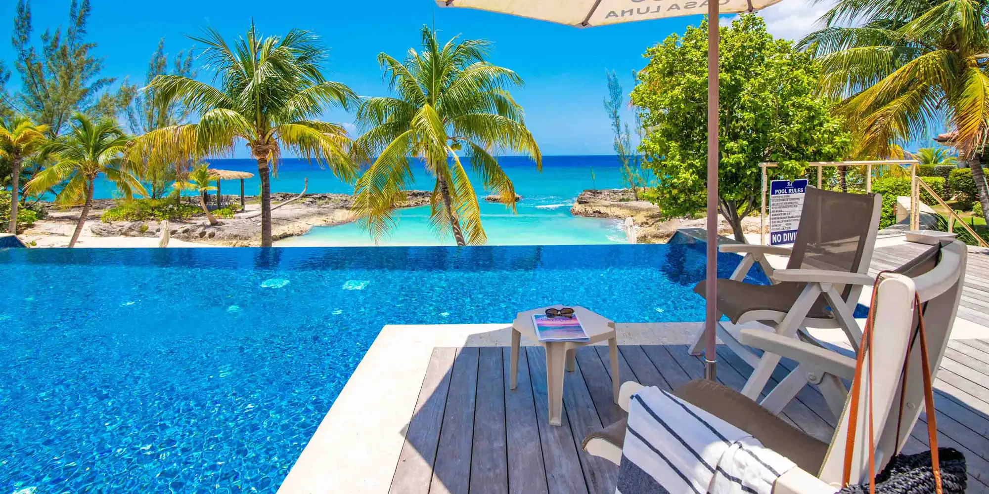 Casa Luna 14, an oceanfront rental villa on the South Sound, Grand Cayman