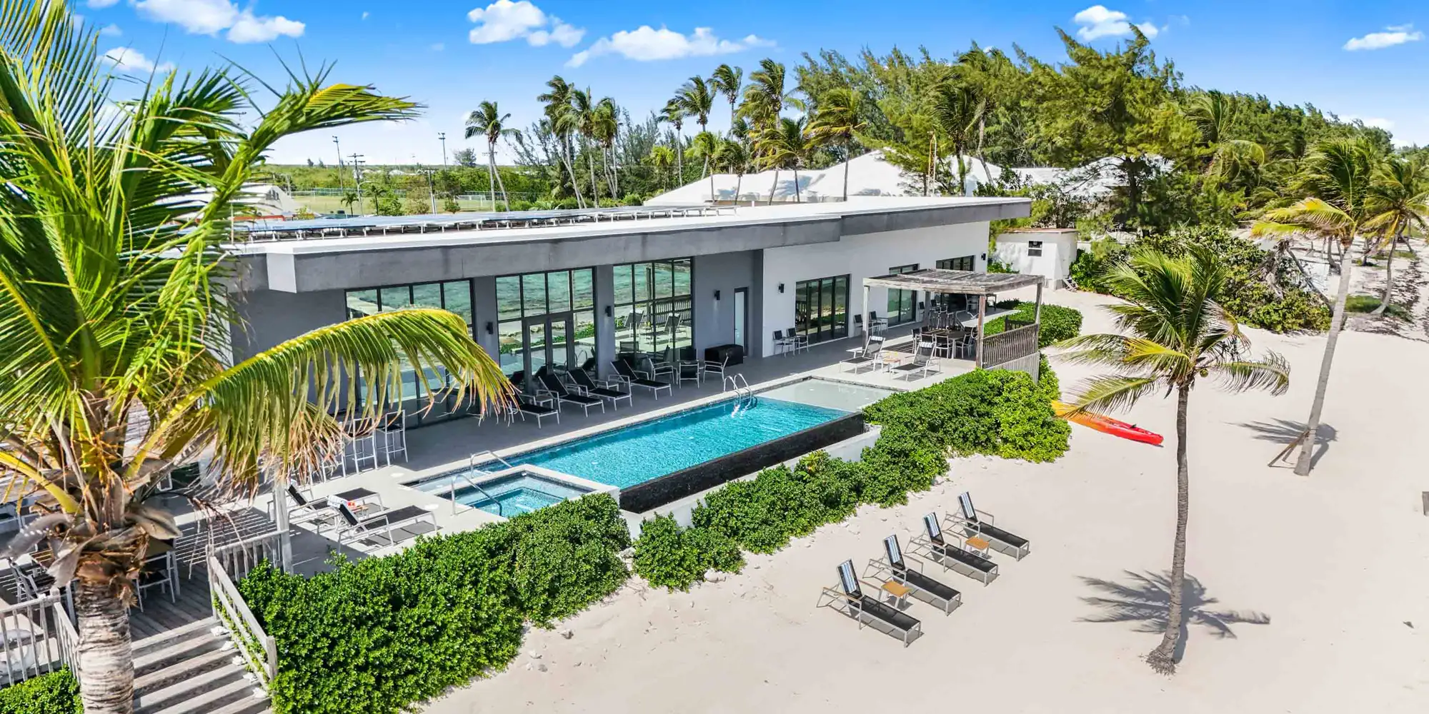 Evolution, a beachfront rental villa on the South Sound, Grand Cayman