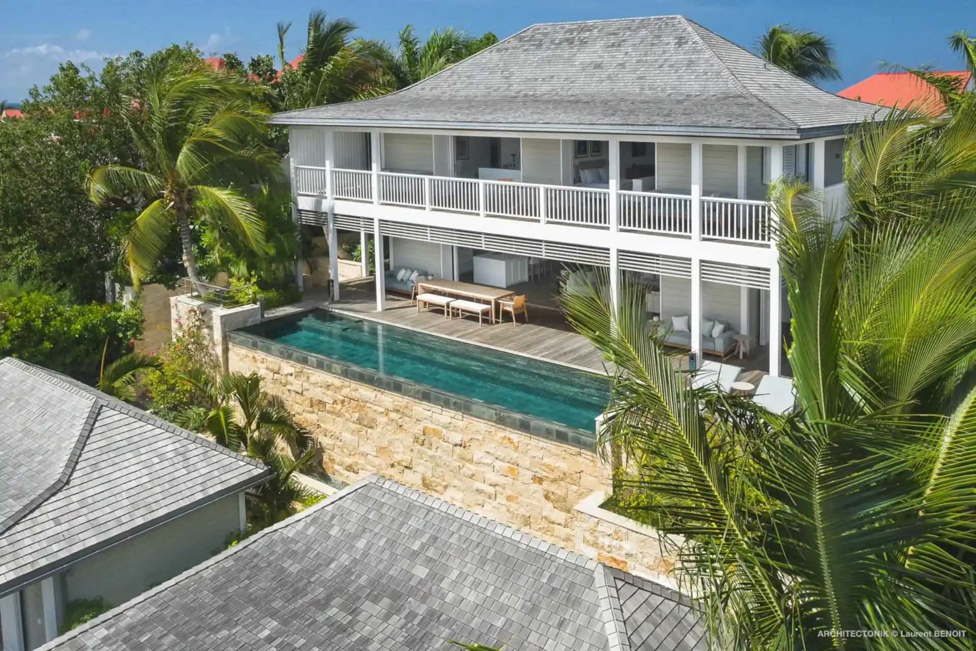 Kreola, a hillside rental villa above Gustavia, St Barts