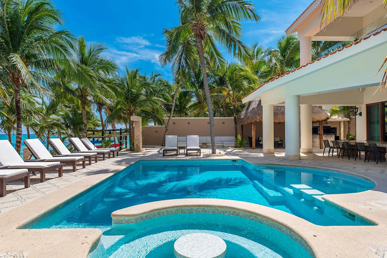Lol Beh, a beachfront rental estate on Soliman Bay near Tulum