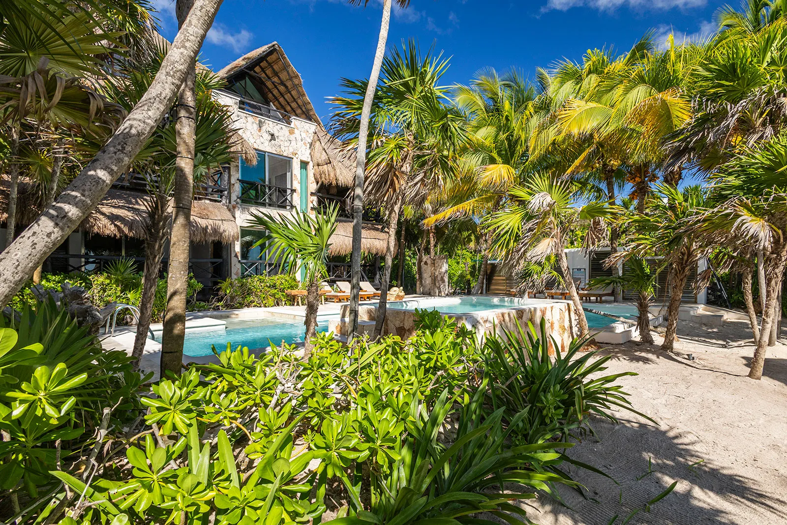 Sombras del Viento, a beachfront rental villa on Soliman Bay, near Akumal