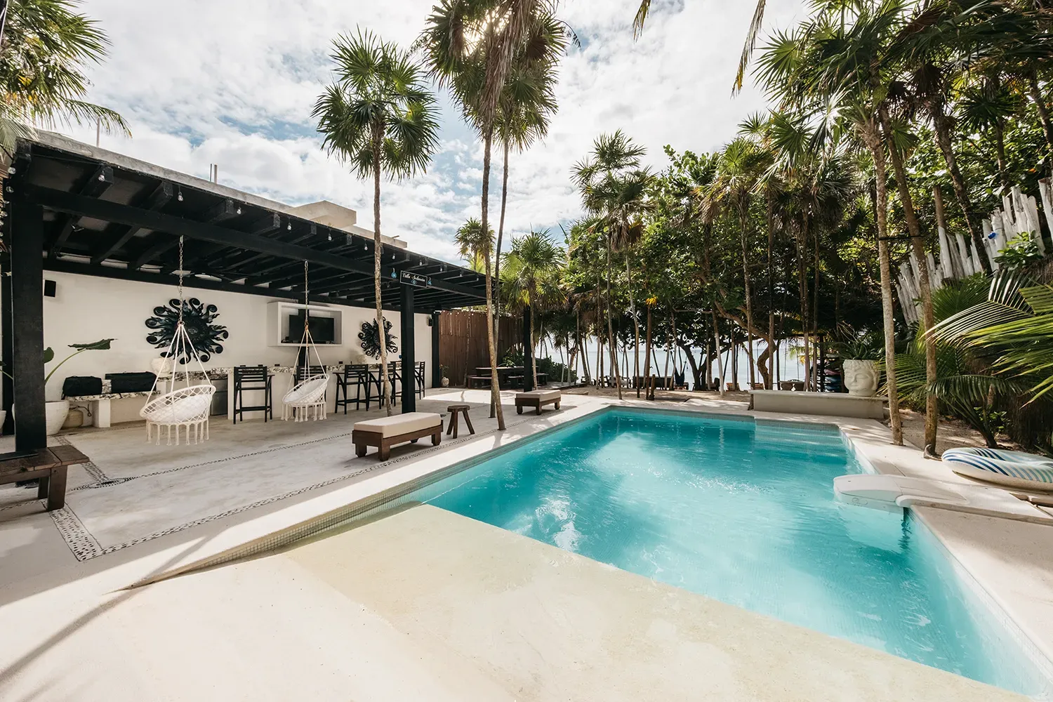 Villa Soliman, a beachfront rental villa on Soliman Bay near Tulum